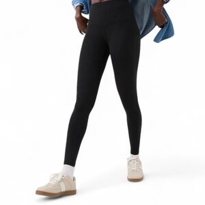 OFFLINE By Aerie Real Me XTRA High Waisted Legging Medium 7/8 Black with pockets